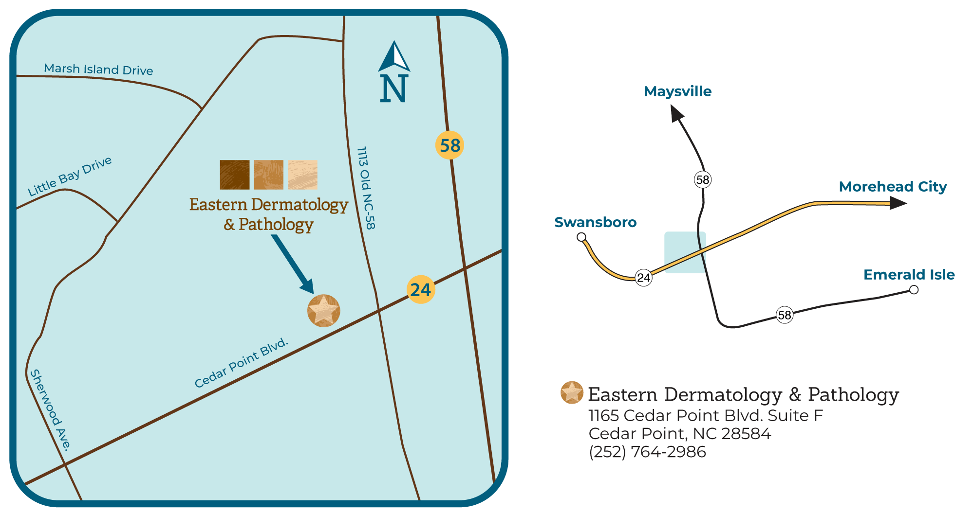 Map of Cedar Point Location